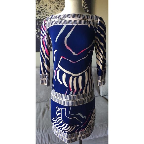 ALEX + ALEX Size 2 Multi Color Artsy Dress Thin Fabric Abstract Mixed Print - Picture 1 of 5